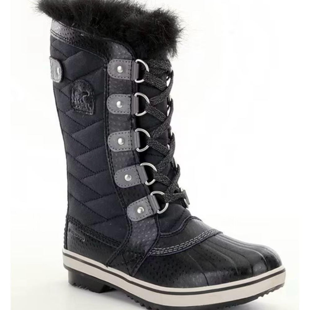 Sorel Youth Girls Black Winter Boots Tofino II